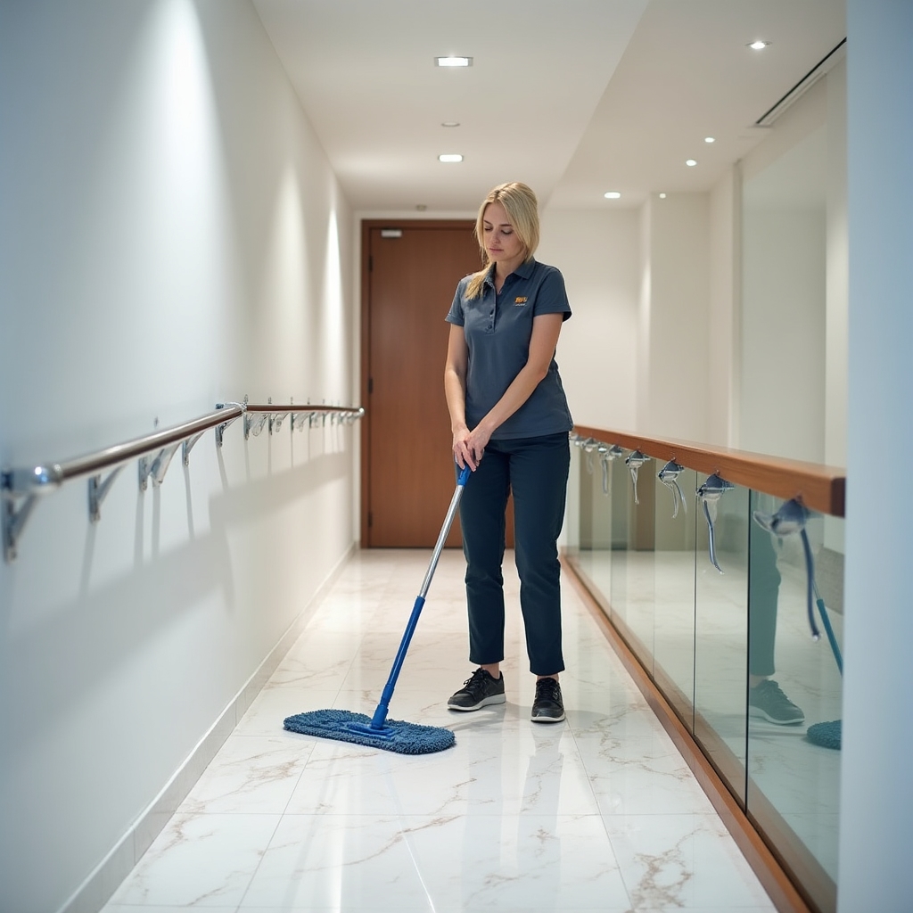 Professionelle Treppenhausreinigung in Mehrfamilienhaus